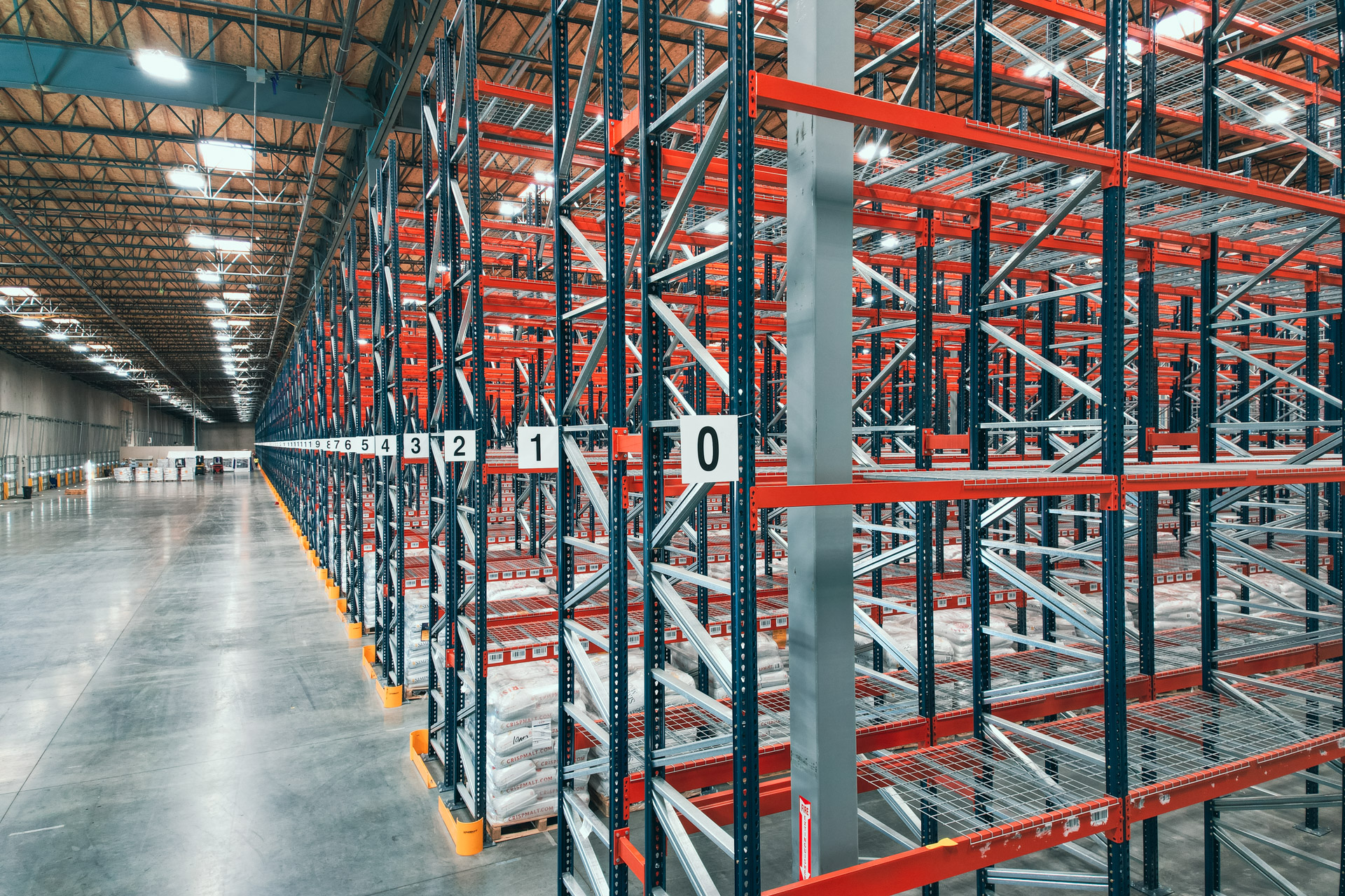 Industrial pallet racking warehouse in Bartow Florida